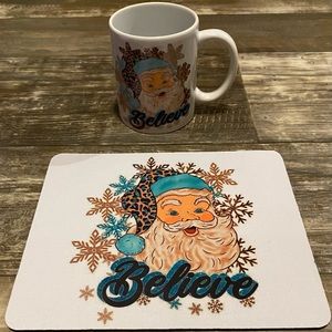 Coffee mug with mouse pad